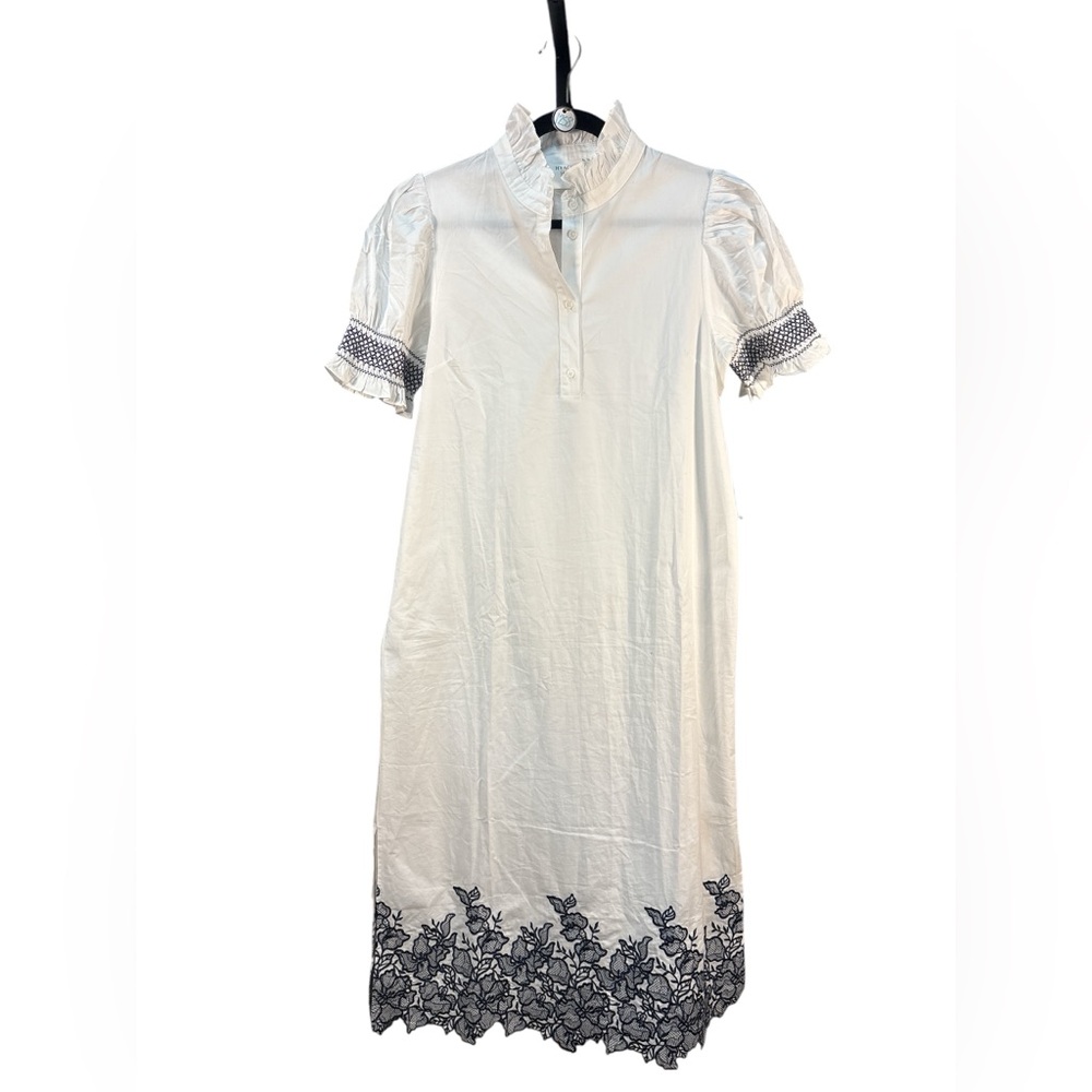 NWT Hyacinth House Tuckernuck Embroidered Eliza Midi Dress $168 Size M - Picture 8 of 11